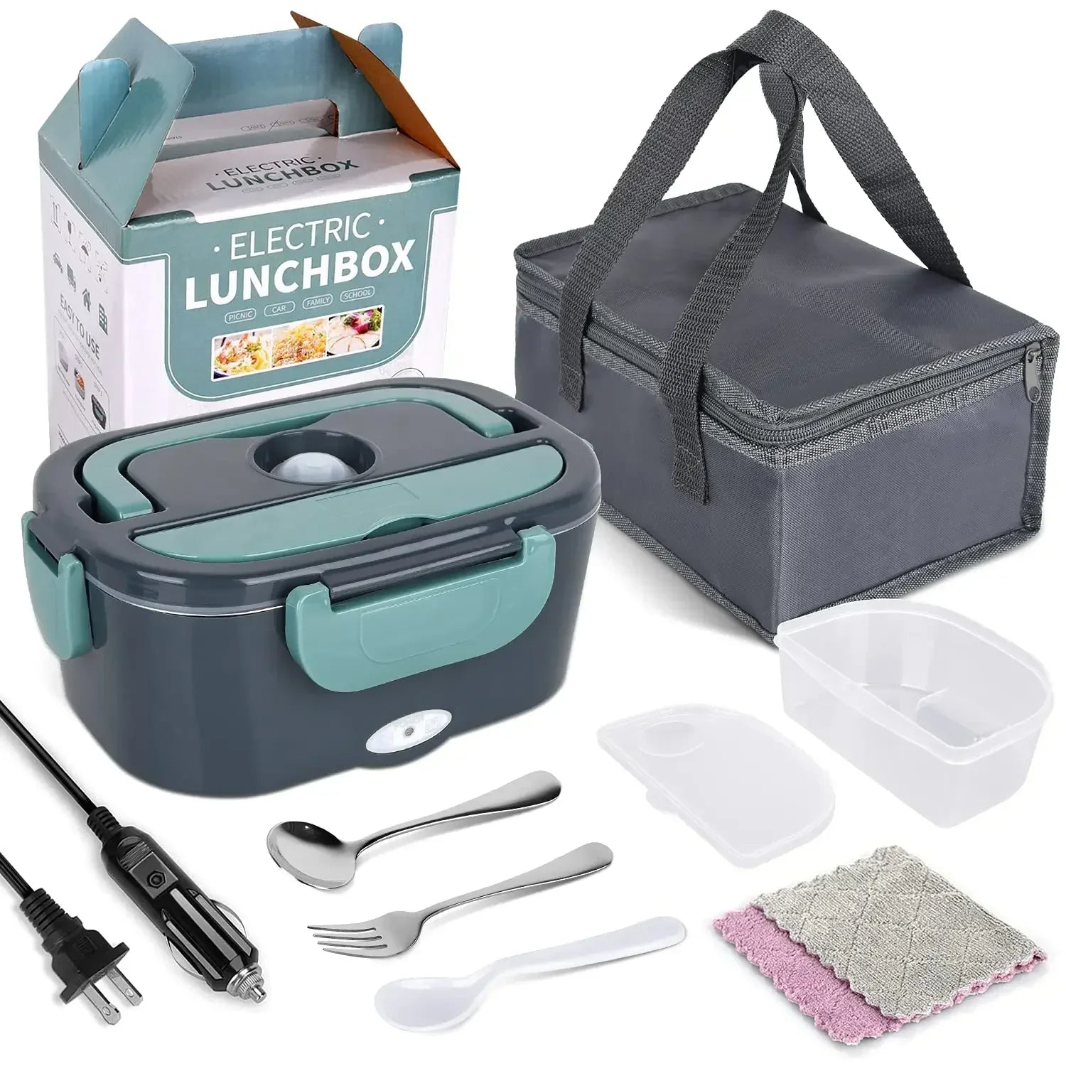 2-In-1 Electric Heating Lunch Box 2-In-1 Electric Heating Lunch Box